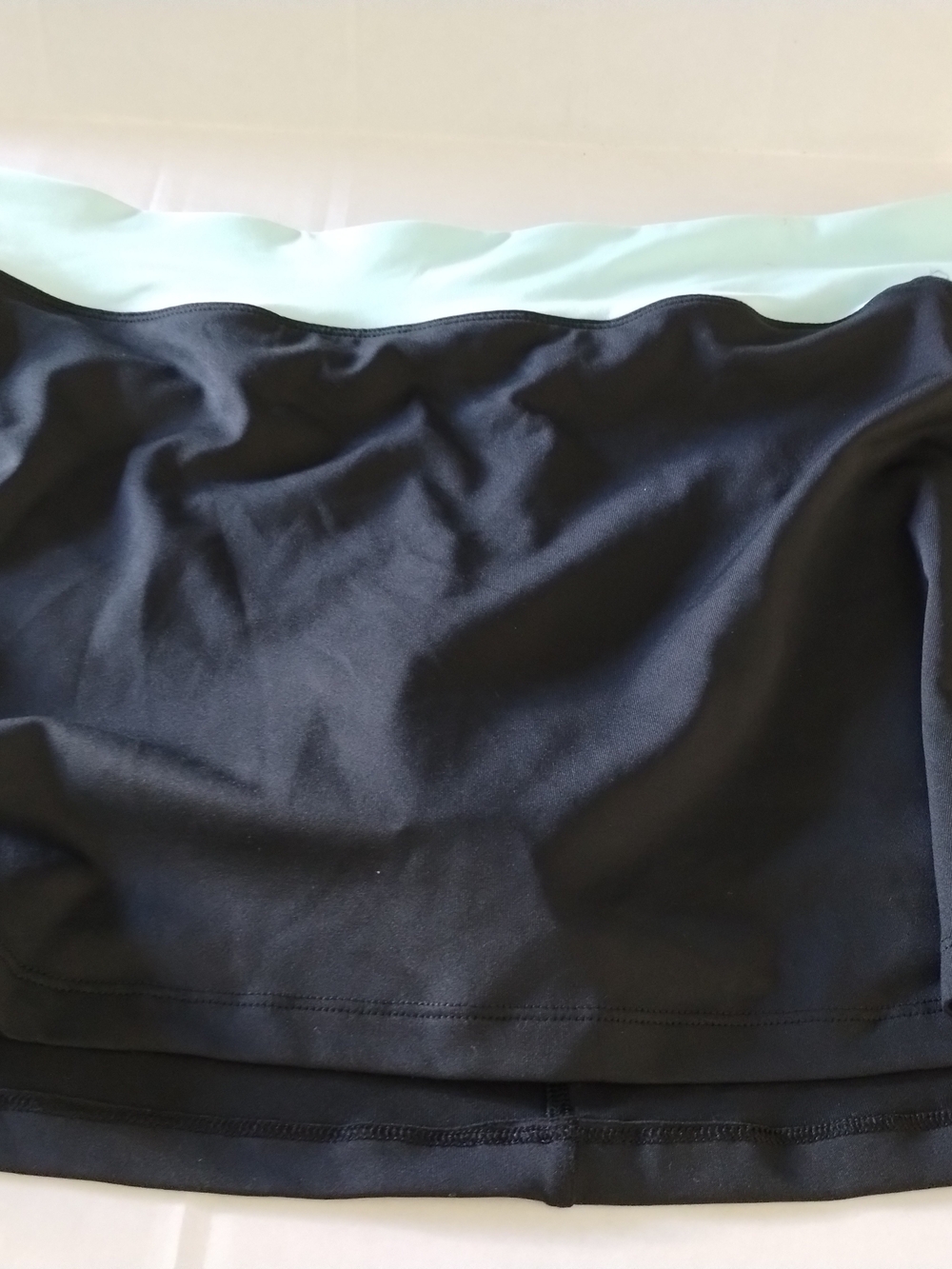 Black Skirt with Mint Waistband - Women's Active Skirt/Skort